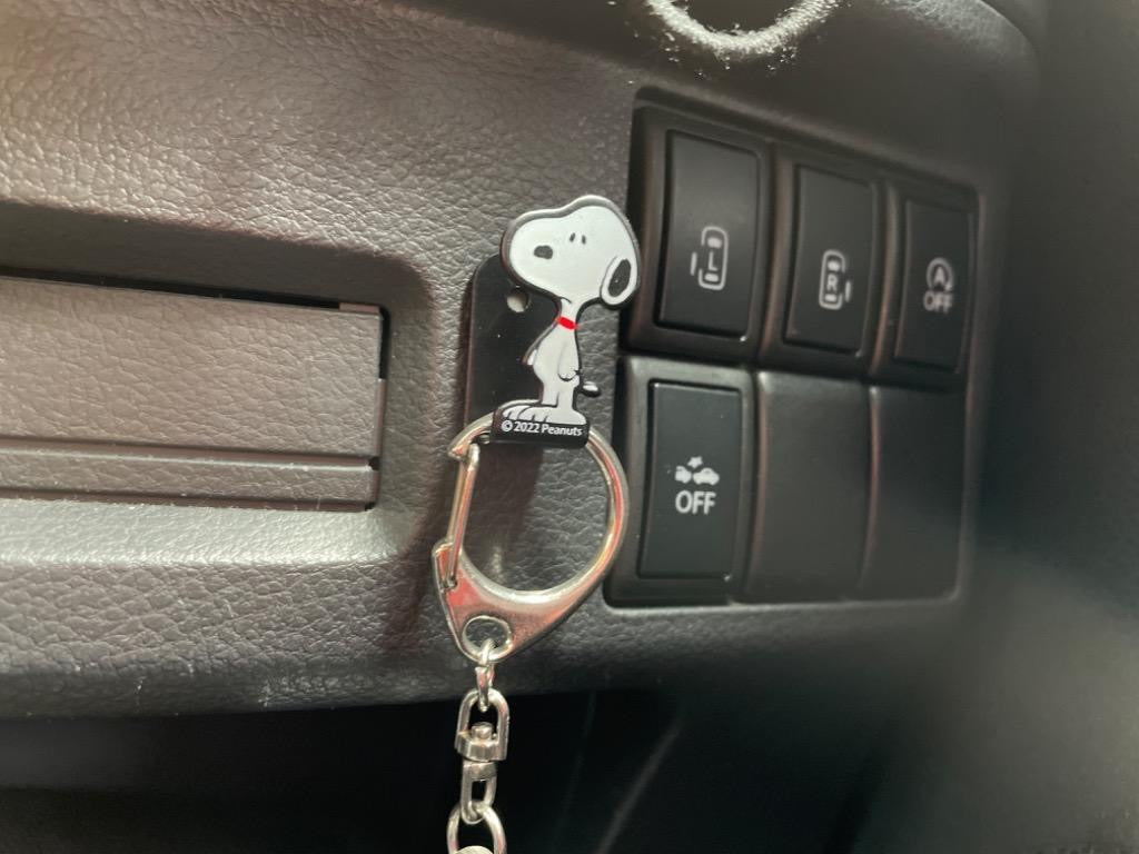 Snoopy|车用立体小物挂钩/收纳4枚组|约3.1 x 1.9 x 1.2 cm