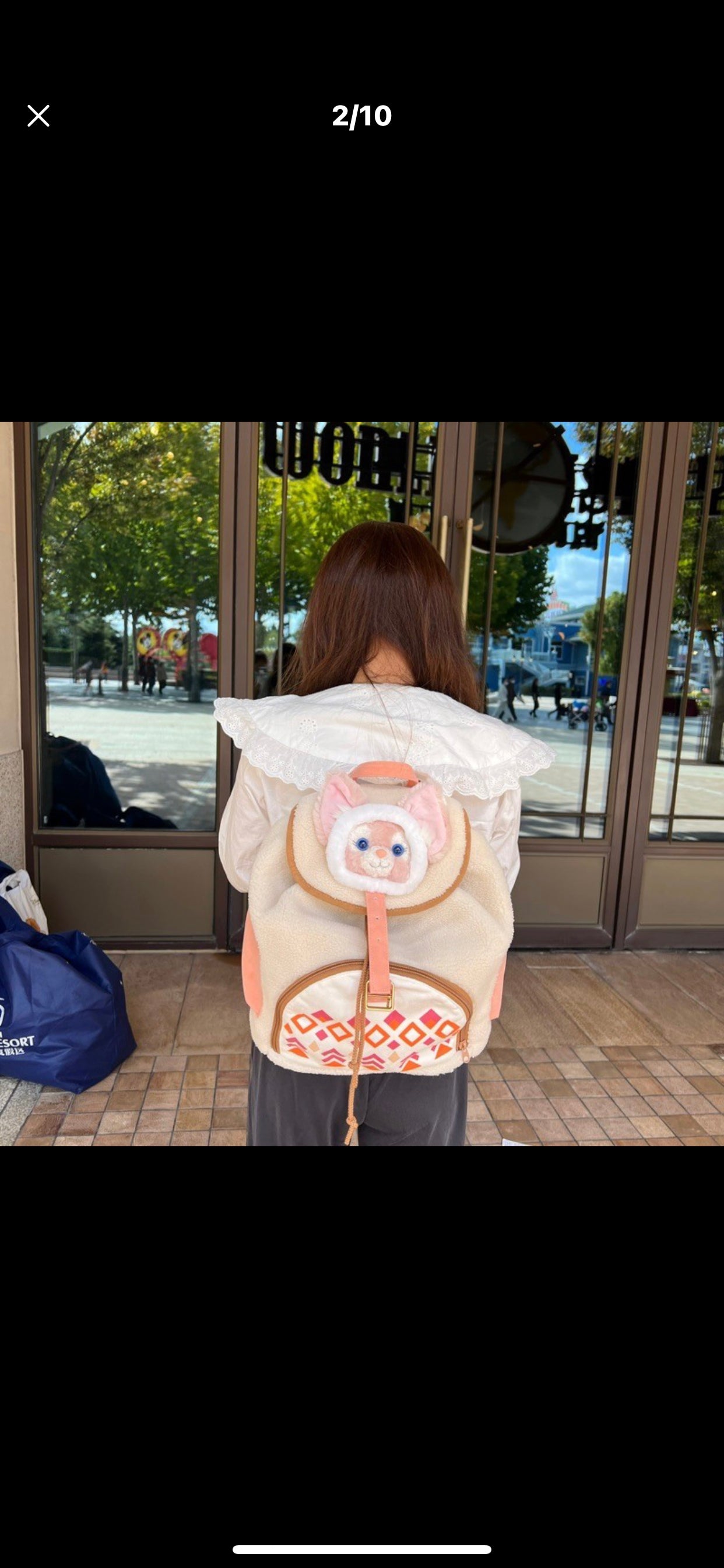 Disney SH|小小梦想家系列毛茸茸贝儿多功能双肩包/书包/大容量耐装