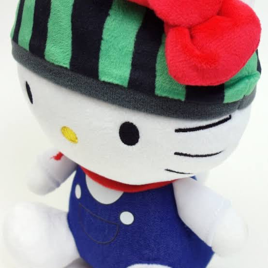 Hello kitty凯蒂猫|限定机车西瓜kitty玩偶/公仔|約H230×W162×D140mm