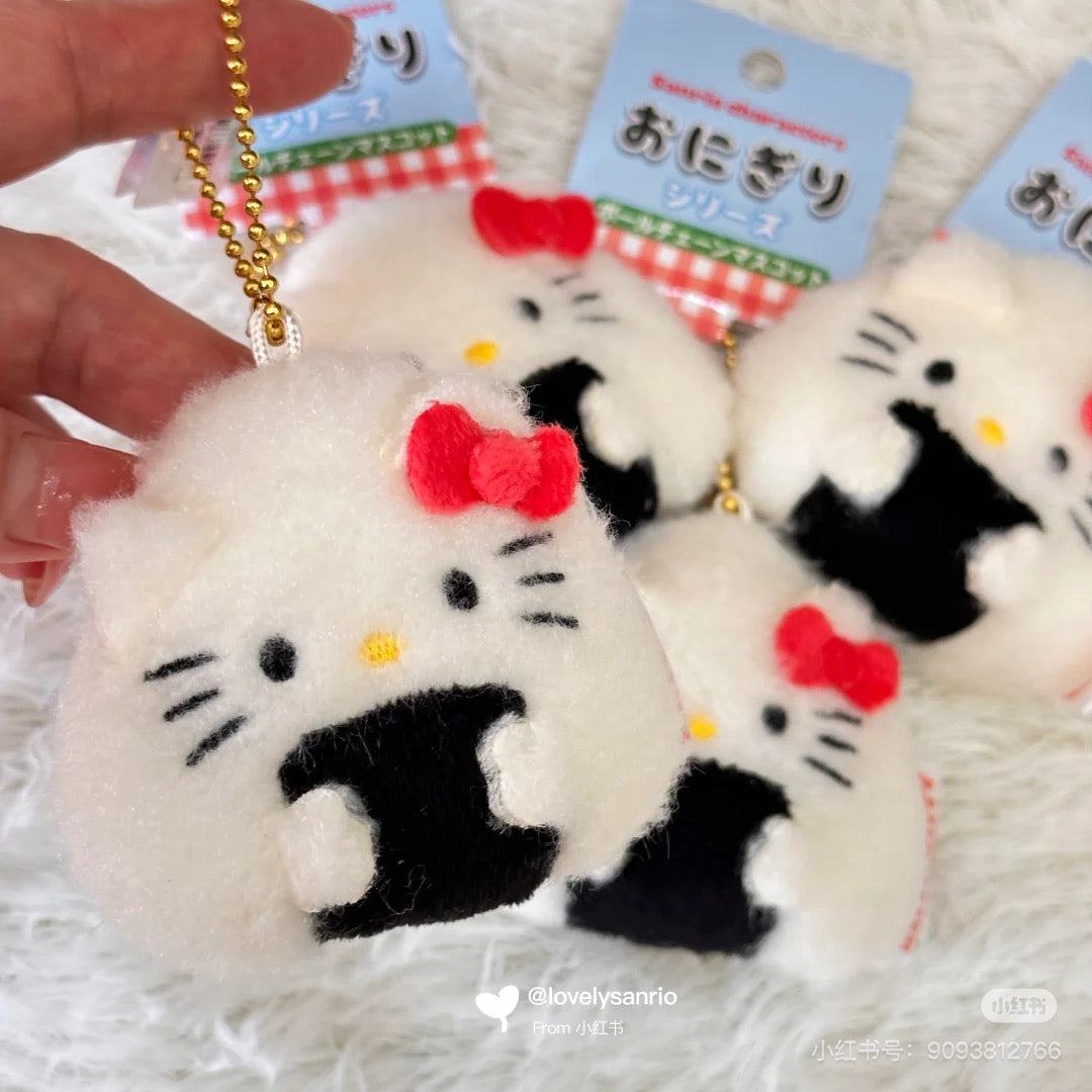 Sanrio|Onigiri Series Ball Chain Mascot Holder /Plush Keychain|65×74×3mm approx.