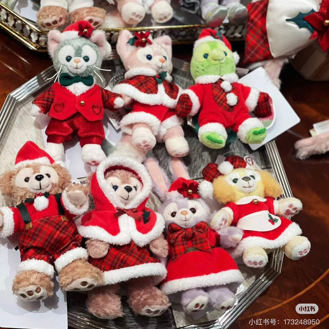 Disney迪士尼 |东迪2024圣诞冬日七宝毛绒玩偶挂件/包挂