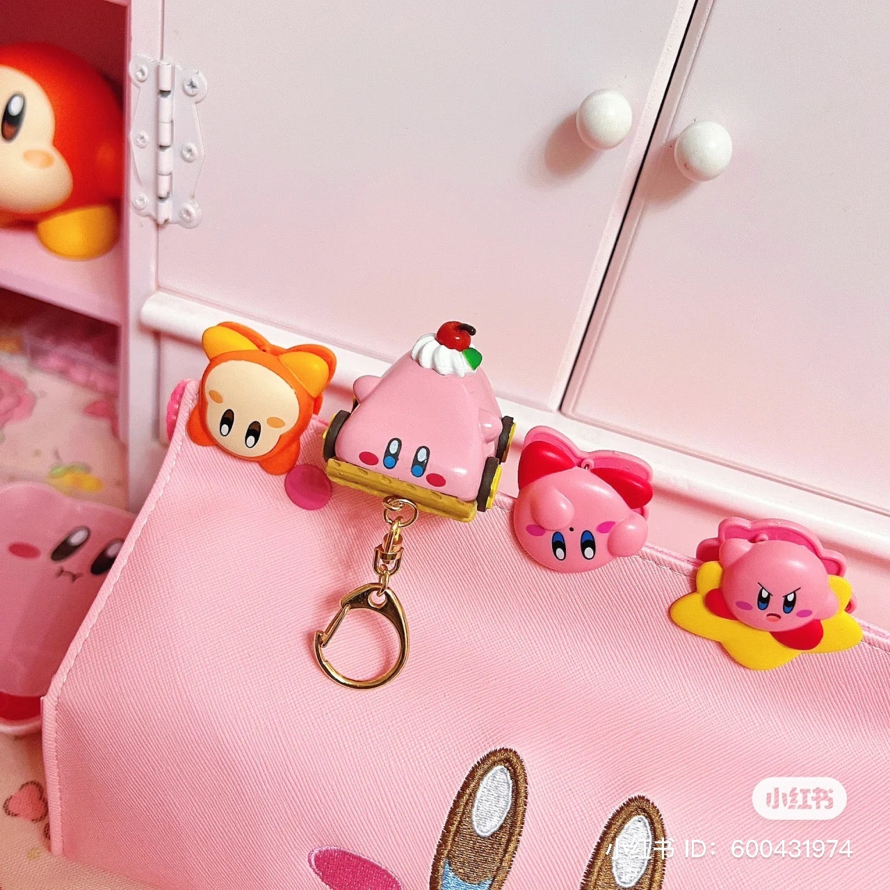 Kirby|限购款/cafe商店限定草莓蛋糕小汽车钥匙扣/钥匙圈/包挂|40 x 42 x 55 mm