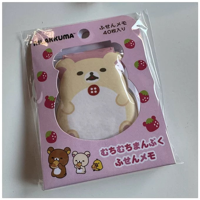 Rilakkuma|Sticky Notes with Squishy Cover|40 pieces