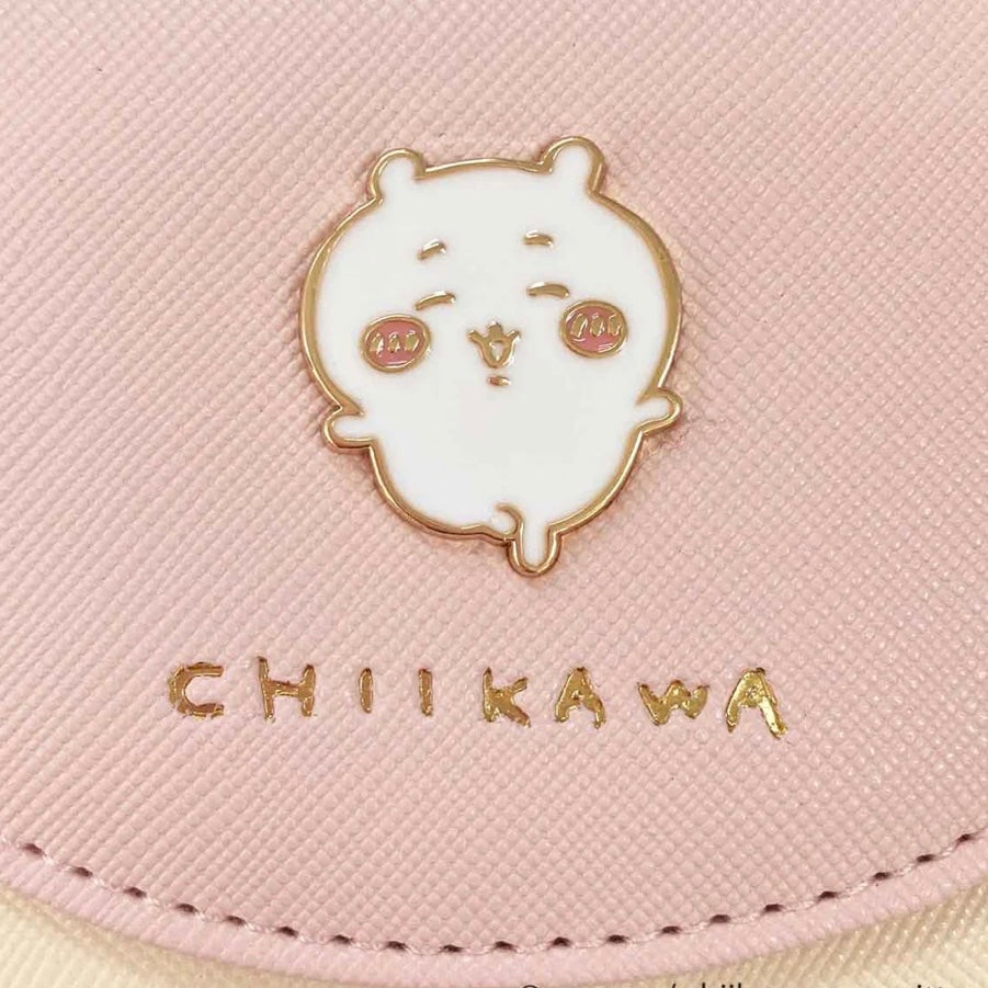 Chiikawa 吉伊卡哇|十字纹多用钱包/皮夹/零钱包/细节满满/满印内里|约H80×W105×D25mm