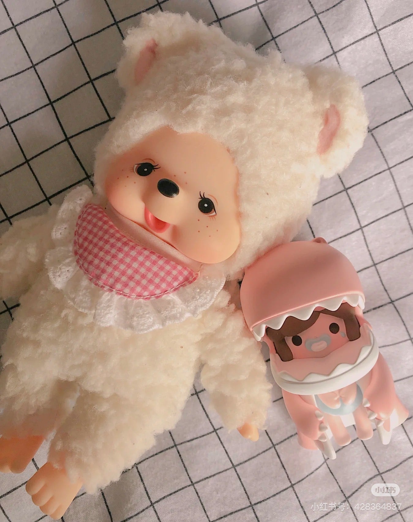 Monchhichi|Friends Chum Plush Dolls/Plush Toy|H18×W13×D7.5cm approx.
