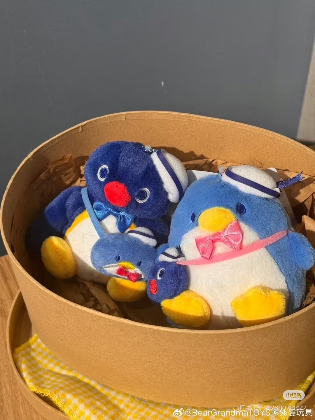 Sanrio|Tuxedosam x Pingu 45th Anniversary Mascot Holder /Plush Keychain|10.0 x 12.0 x 11.0cm approx.