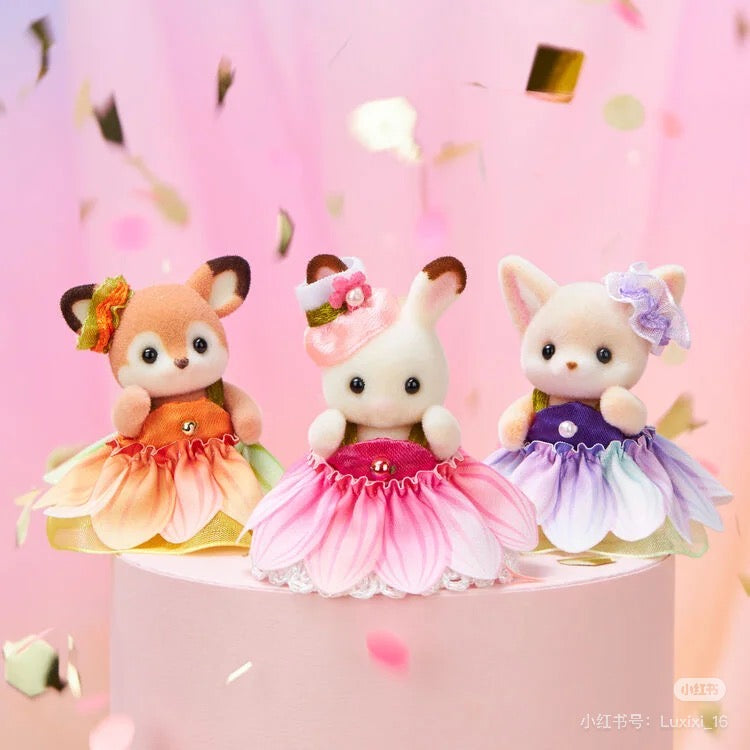 【limit 1】SylvanianFamilies|Flower Dresses Baby Trio
