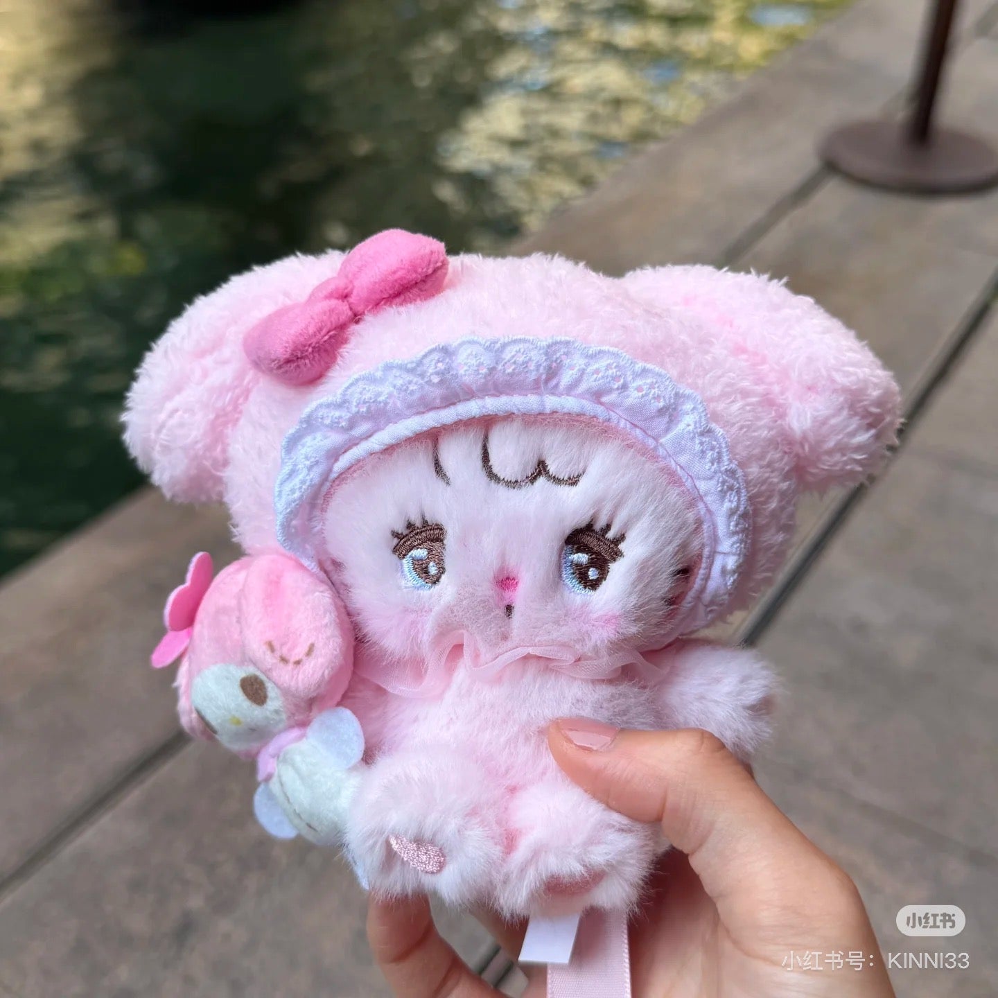 Sanrio|Mikko Illustrations Characters Mascot Holder /Plush Keychain|12cm W x 8.5cm D x 13cm H approx.
