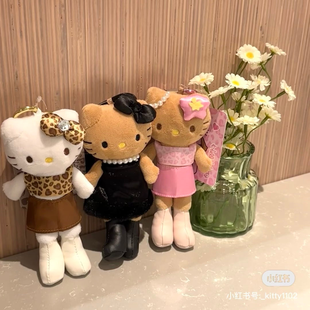 【limit 1】Hello Kitty|Sanrio Gogo Gal Collection Mascot Holder /Plush Keychain|7.5×4×15cm approx.