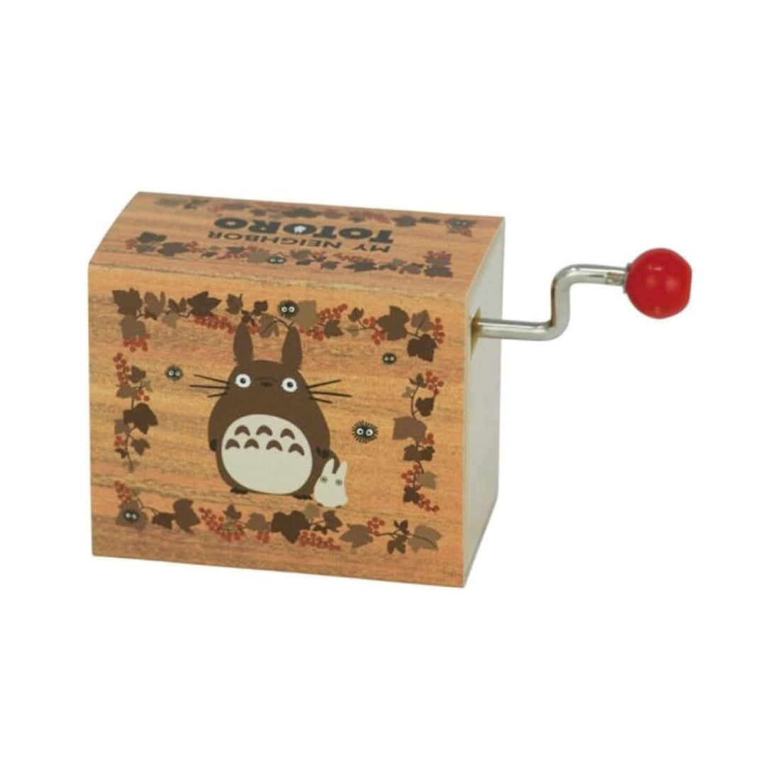 My neighbor totoro|Ghibli Hand Crank Music Box - My Neighbor Totoro / Autumn Brown吉卜力宫崎骏《龙猫》木纹手摇音乐盒| 约4.1×4.9×2.9cm
