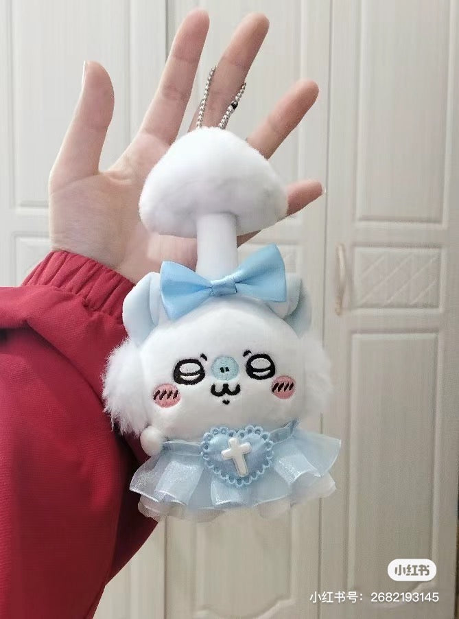 Chiikawa 吉伊卡哇|小蘑菇寄生飞鼠挂件|H175×W100×D75mm