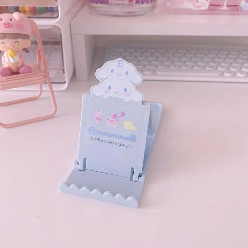 Sanrio|ipad/手机桌面便携支撑/支架/可调节角度/可折叠收起|约6 x 0.7 x 15.7 cm