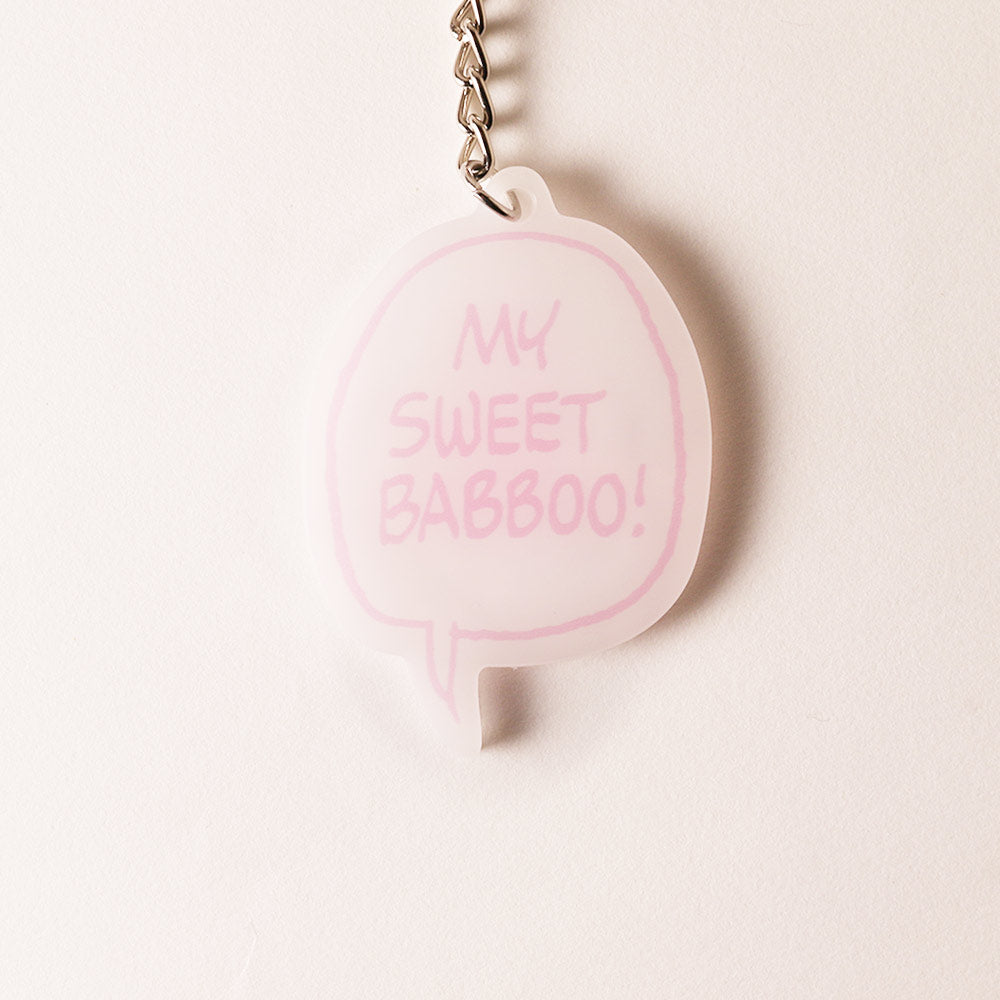 Snoopy|MY SWEET BABBOO限定橡胶质地大钥匙圈/钥匙扣/包挂|约W114×H104mm