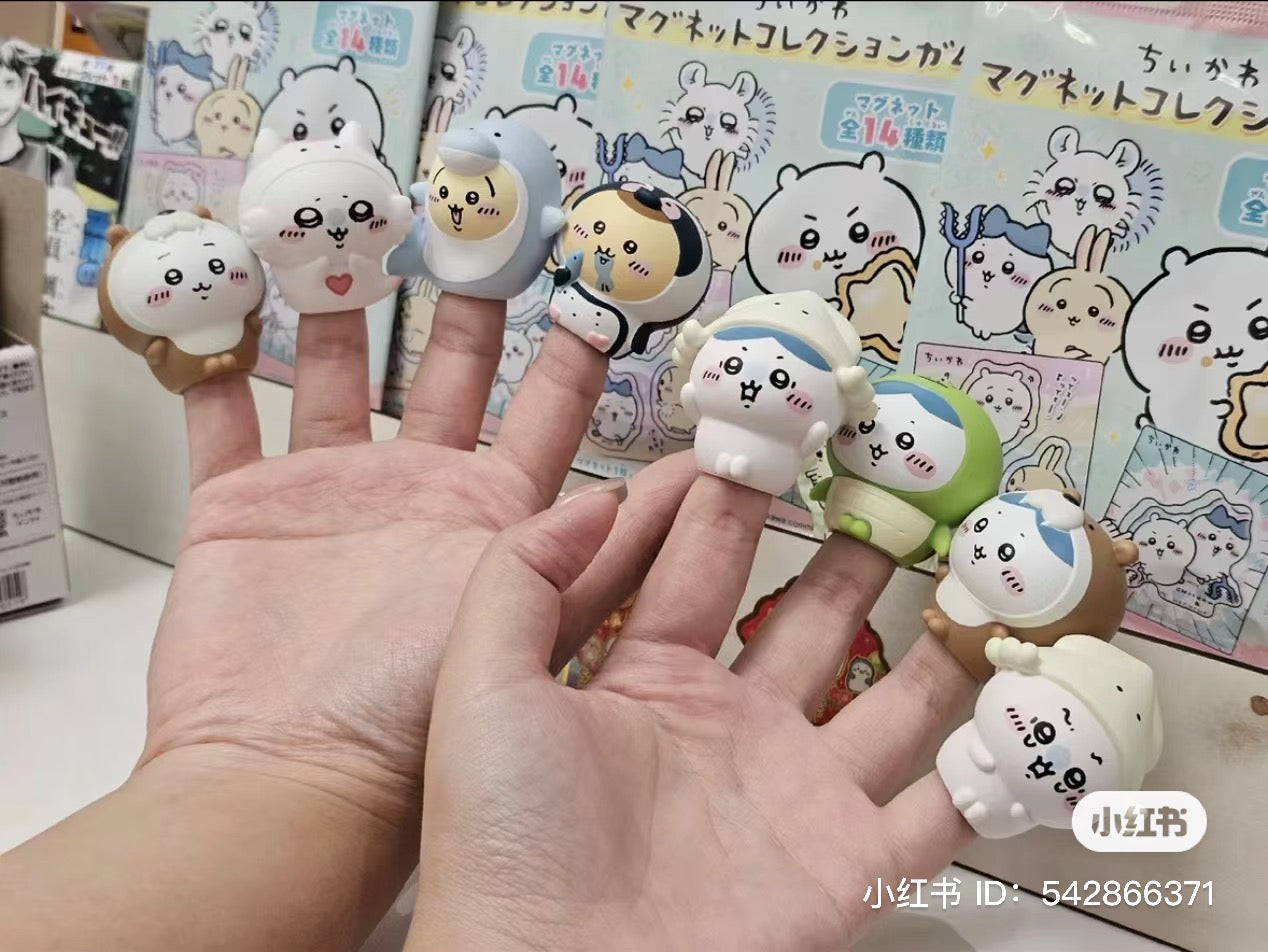 Chiikawa 吉伊卡哇|水族馆系列指偶盲盒/全8种/爱心飞鼠/小桃|1个入