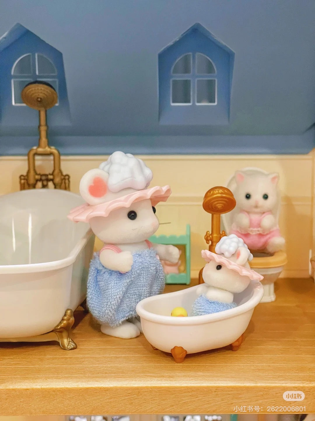 SylvanianFamilies森贝儿家族|bath and shower set浴缸和淋浴套组/玩具/过家家5739