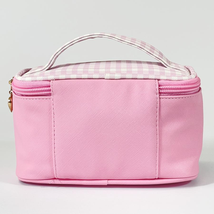 Sanrio|粉色Melody美乐蒂皮质感收纳包/化妆包|约18×10.5×10cm