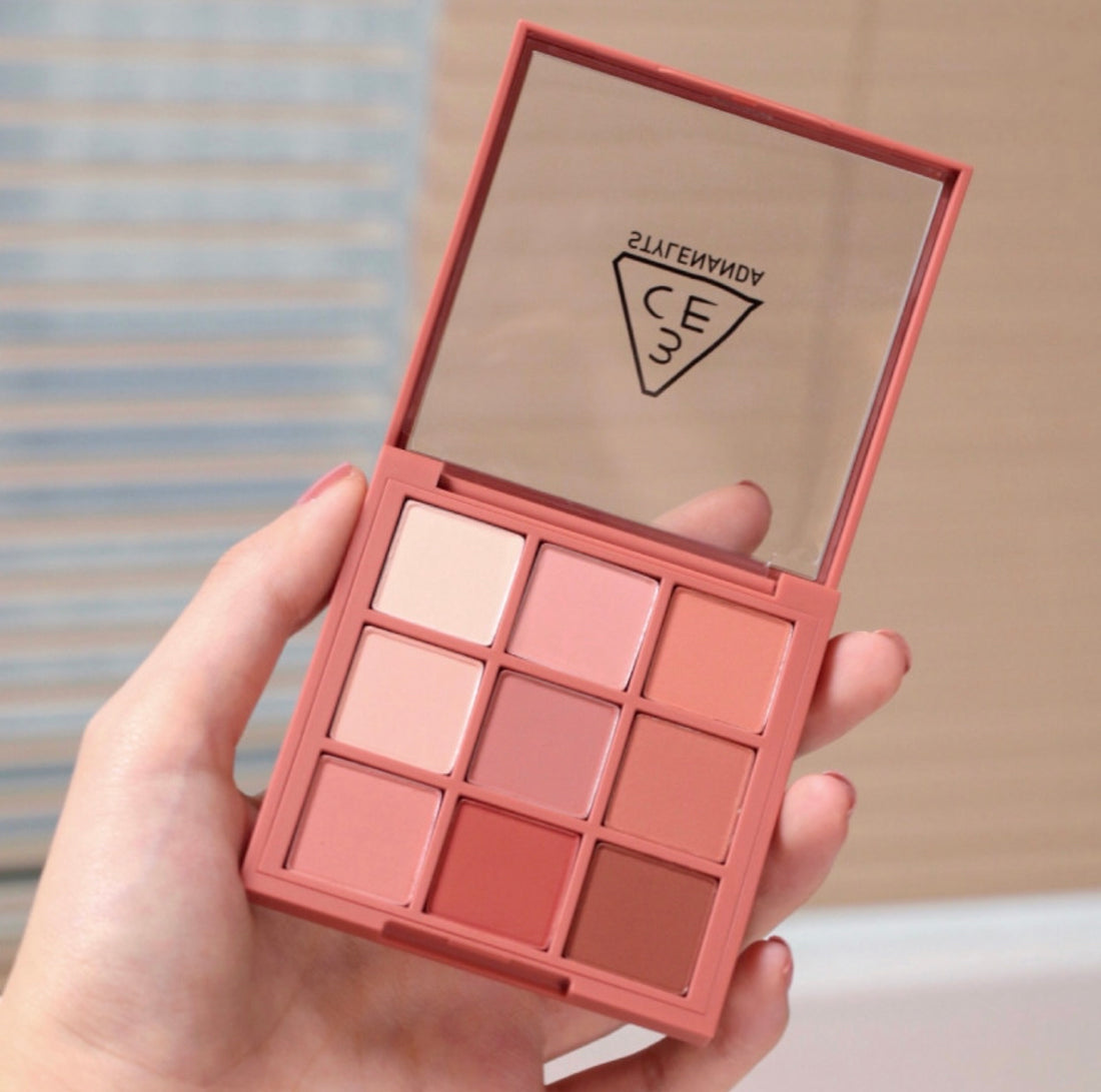 3CE|9色综合眼影盘/in the most/限定酒神盘/灰调粉棕