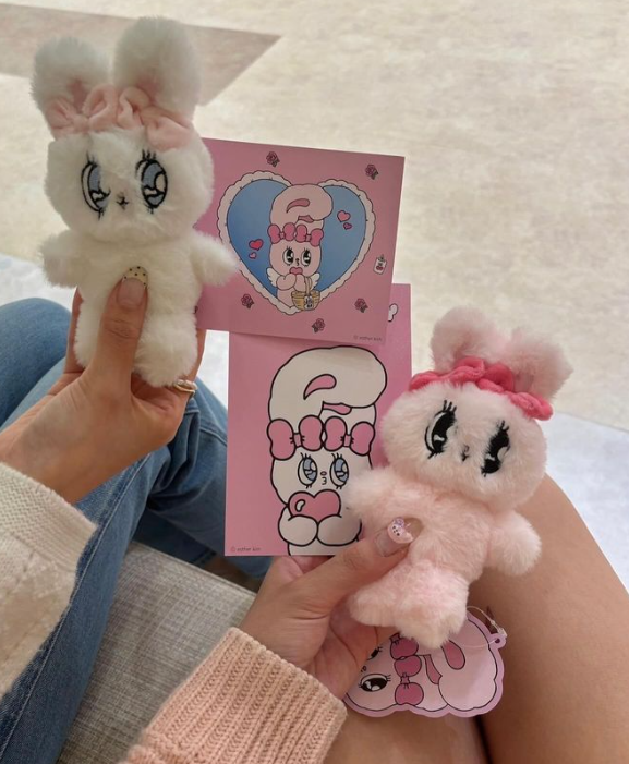 EstherBunny艾丝乐小兔|奶油兔长毛超软萌挂件|高约10cm