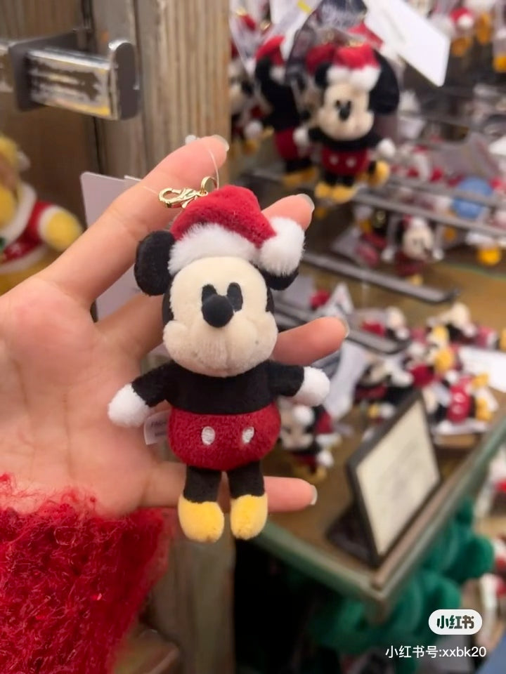 Disney迪士尼|东迪2024圣诞限定 mini毛绒挂件/吊坠/拉链头/手机扣