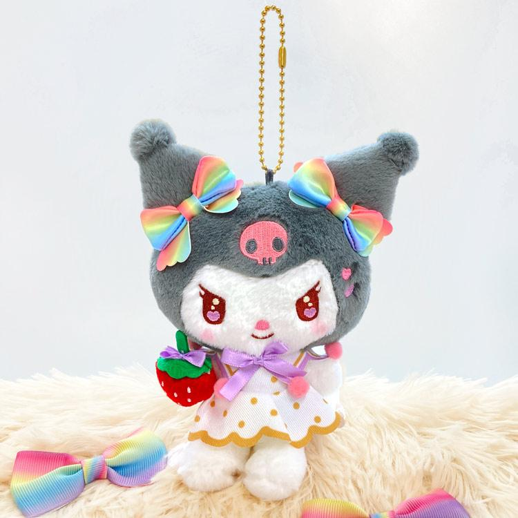 Sanrio|Strawberry Newspaper 50th Anniversary Mascot Holder /Plush Keychain|12×14.5×6cm approx.Approx.