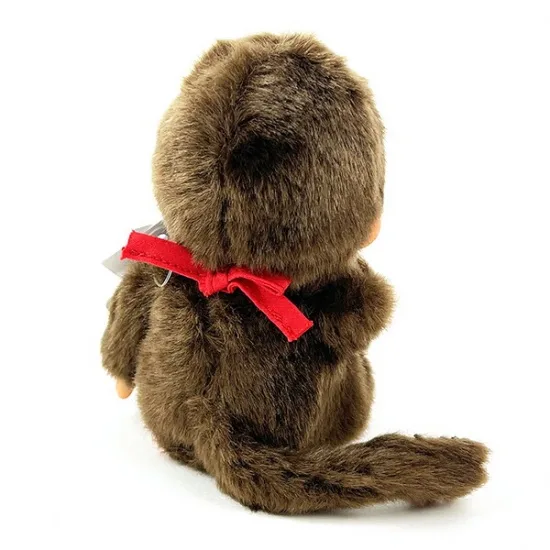 Monchhichi|Premium Standard Plush SS Brown Boy Sitting|14cm x 9cm x 7cm approx.