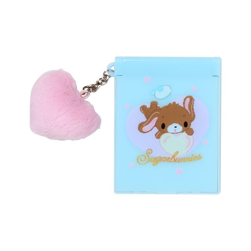 Sanrio三丽鸥|Secret Mini Mirror - Fluffy Heart Blind Box毛茸茸爱心系列平成复古可爱角色折叠随身镜子盲盒/全9种|1枚入