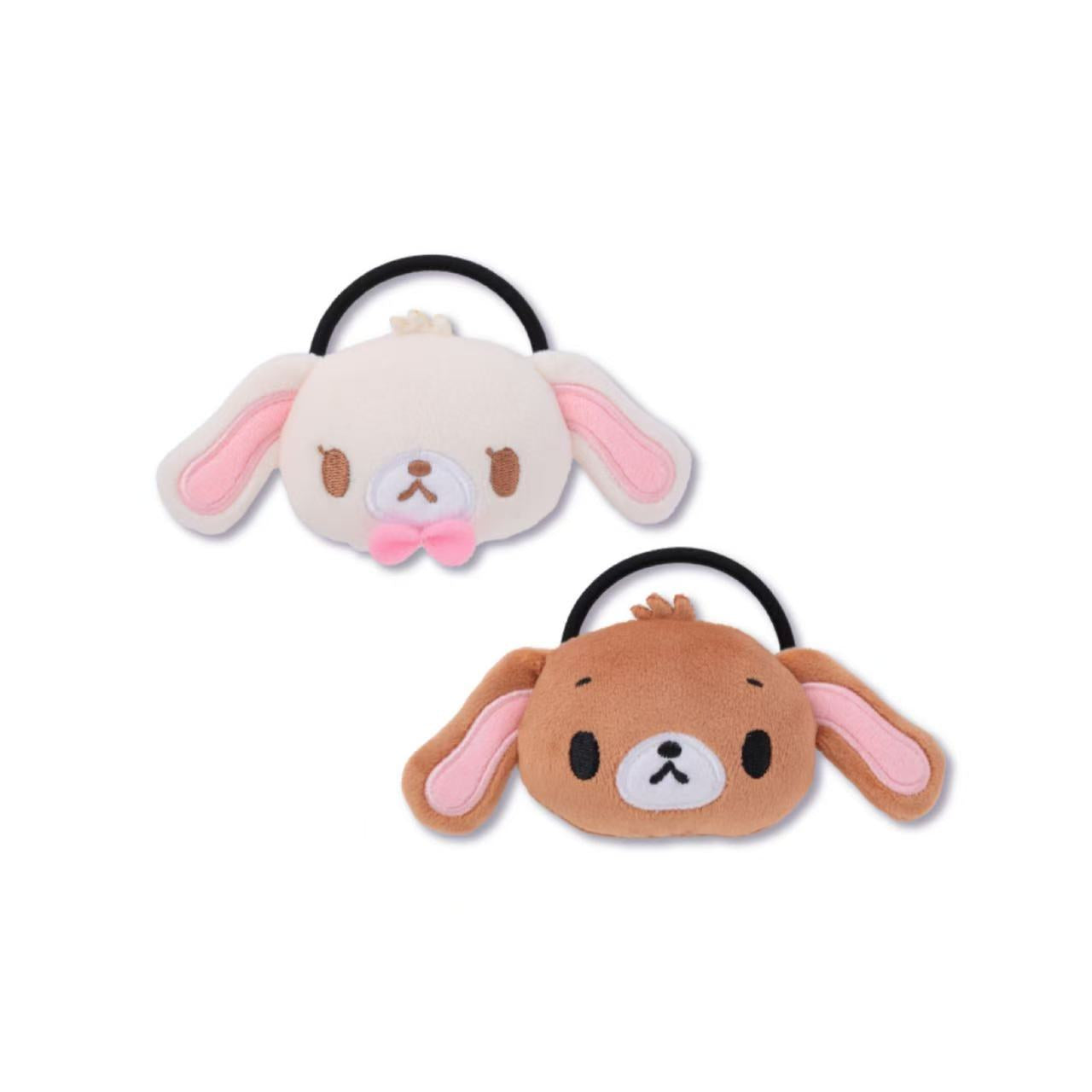 Sanrio|Sugarbunnies Friendship Face Hair Tie Set (with badge)|60mm x 30mm approx.
