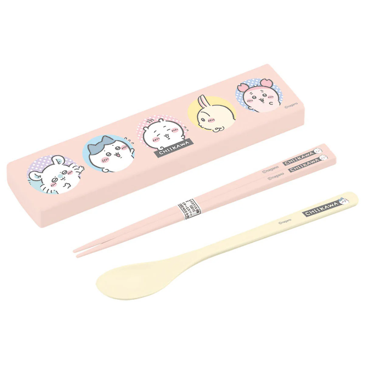 chiikawa|Chopsticks 18cm & Spoon with Case|18×191×48mm approx.