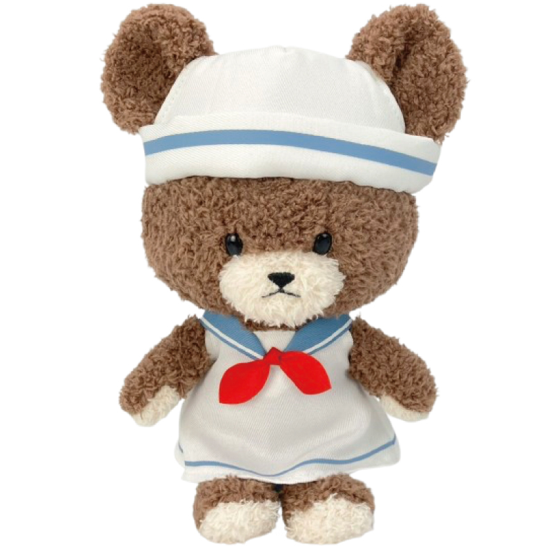 The bear’s school|Marine Jackie Plush Dolls/Plush Toy|H17 x W12 x D8cm approx.