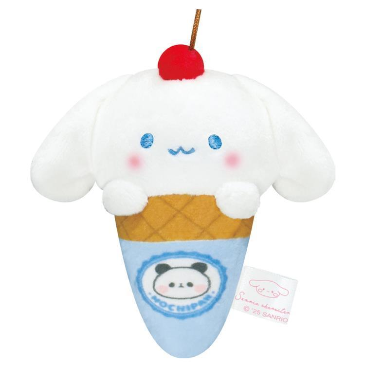 Sanrio|Mochimochi Panda Ice Cream Mascot Holder /Plush Keychain|120×100×55mm approx.