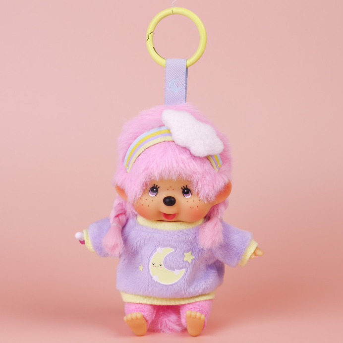 Monchhichi|CANDY MOON Mascot Holder /Plush Keychain|H12cm approx.