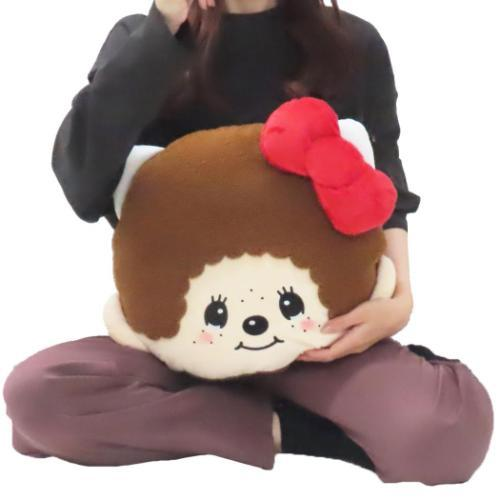 Monchhichi|Sanrio Die-cut Cushion - Hello Kitty|400x375x130mm approx.