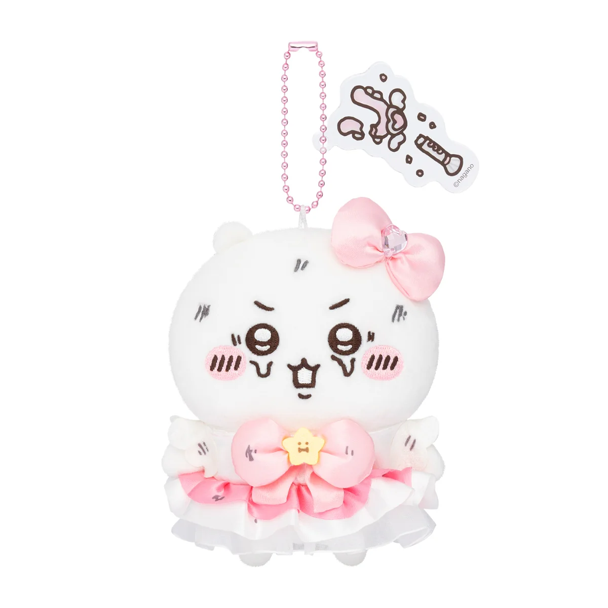 chiikawa|Magical Chiikawa Pinch Mascot Holder /Plush Keychain|115×85×60mm approx.