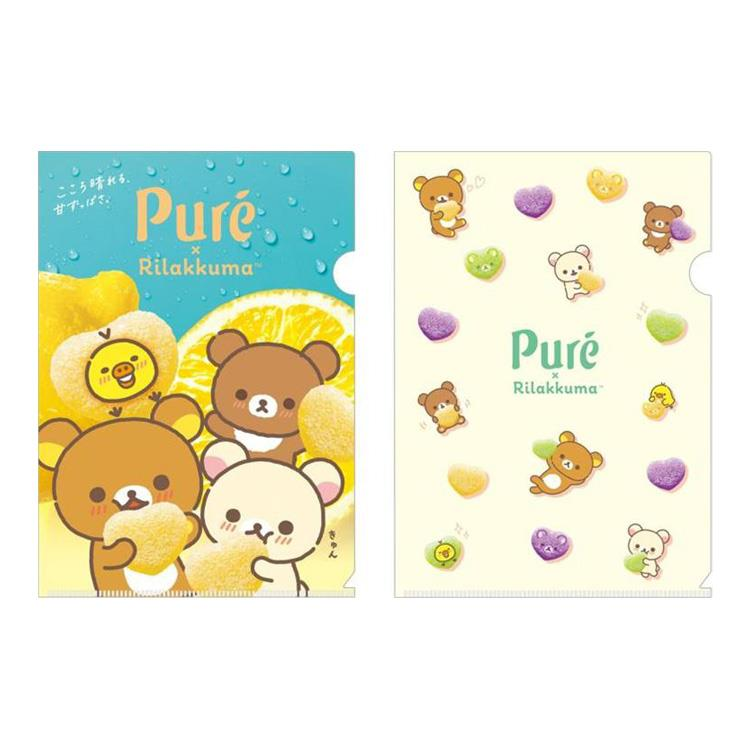 Rilakkuma|Pure Gummy Clear folder set|31cm x 22cm approx.