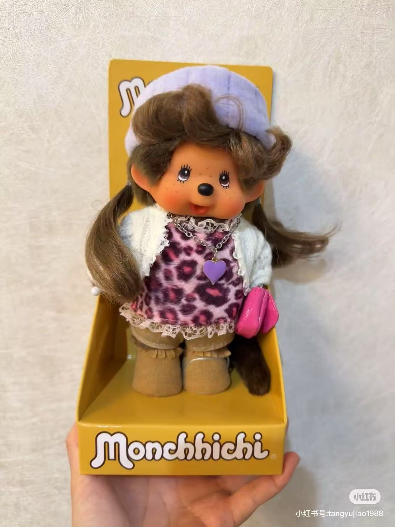 【limit 1】Monchhichi|Limited Edition Leopard print Girl Plush Dolls/Plush Toy