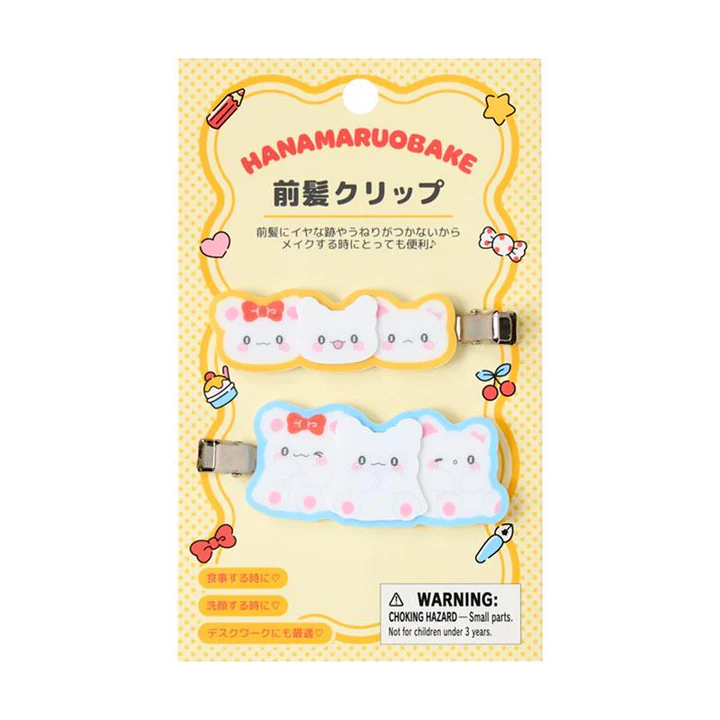 Sanrio|Hanamaruobake Together with Friends Bangs Clip Set|3.3×1.1×4.1cm approx.