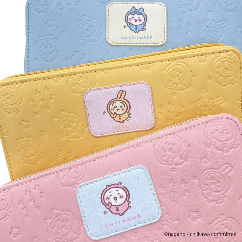 Chiikawa|Print Patch type folding long wallet|97×197×23mm approx.