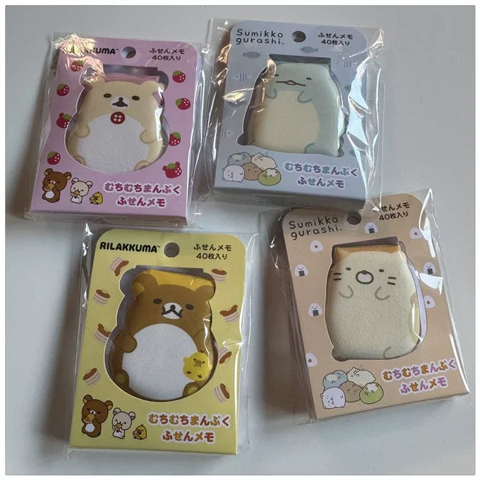 Rilakkuma|Sticky Notes with Squishy Cover|40 pieces