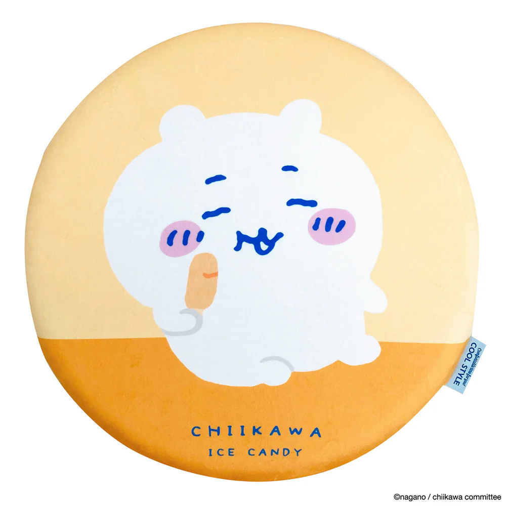 Chiikawa 吉伊卡哇|Morishita Chiikawa Cooling Seat Cushion记忆海绵冰丝坐垫/正反面都可爱|直径 400 x H45 mm