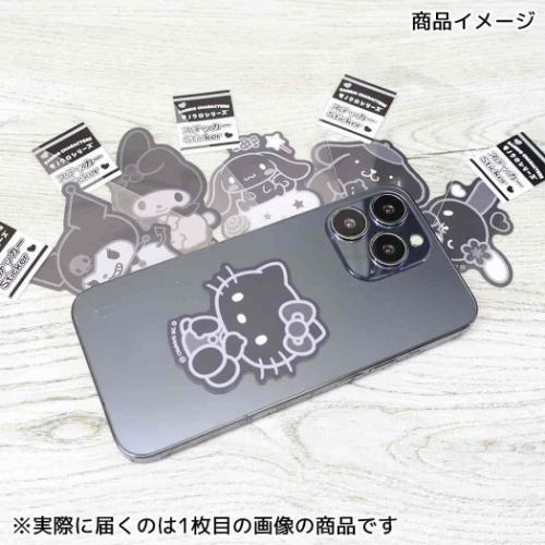 Sanrio|Monochrome Die-cut Sticker|53×59mm approx.