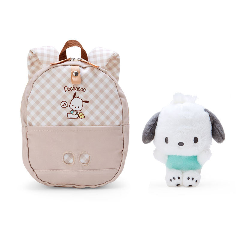 Sanrio|2023公仔kids小书包/含一只与包包匹配的公仔/小脚脚可以露出|约20 x 9.5 x 25 cm