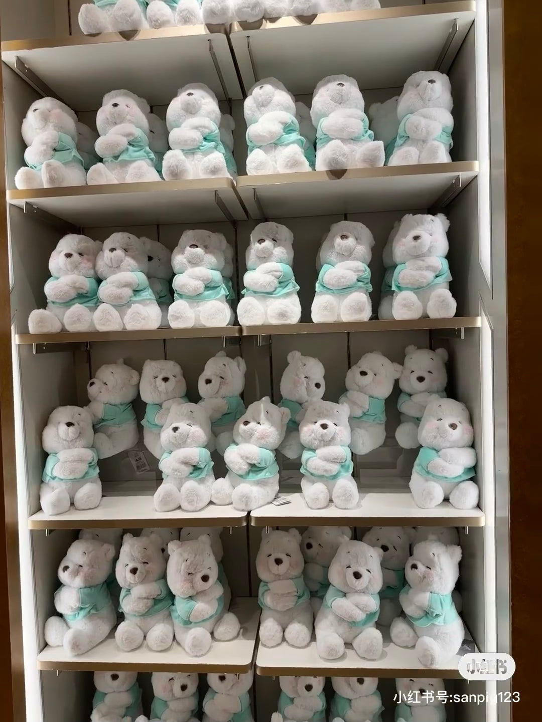 Disney迪士尼|限时换购价!44%off微醺笑脸Tiffany蓝噗噗公仔/玩偶|高さ約29×幅16×奥行き19(cm)