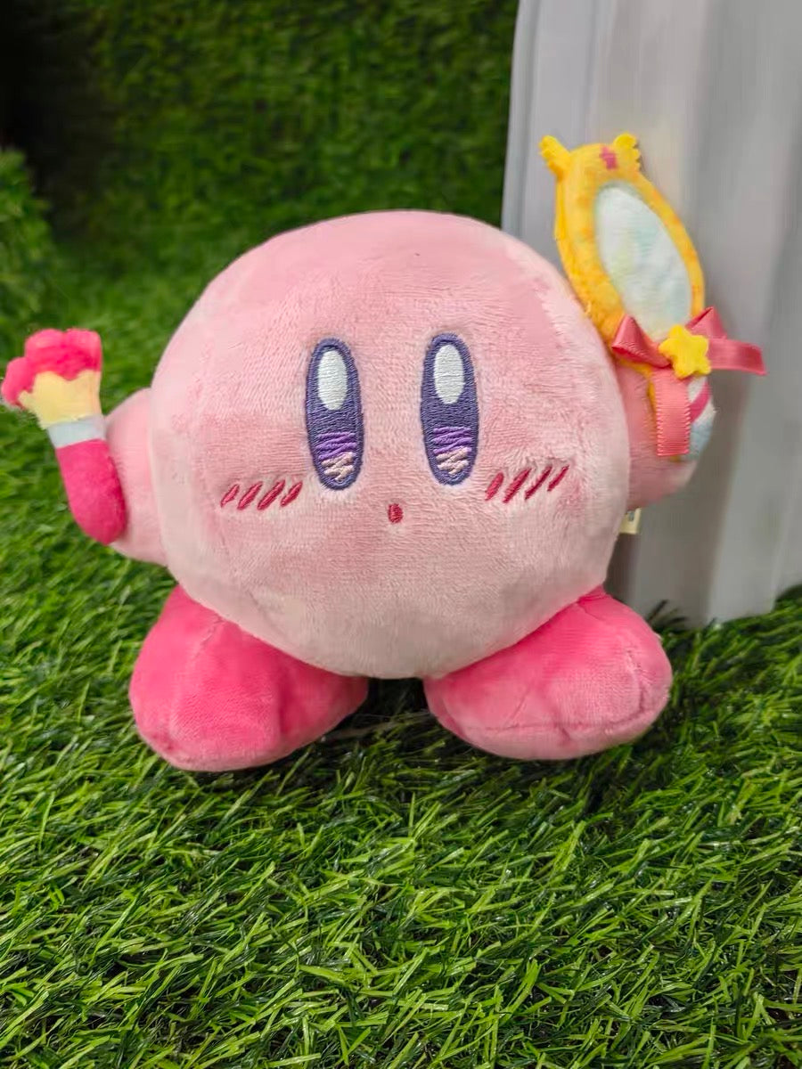 Kirby星之卡比|化妆卡比毛绒公仔/玩偶|约14 x 13 x 8 cm