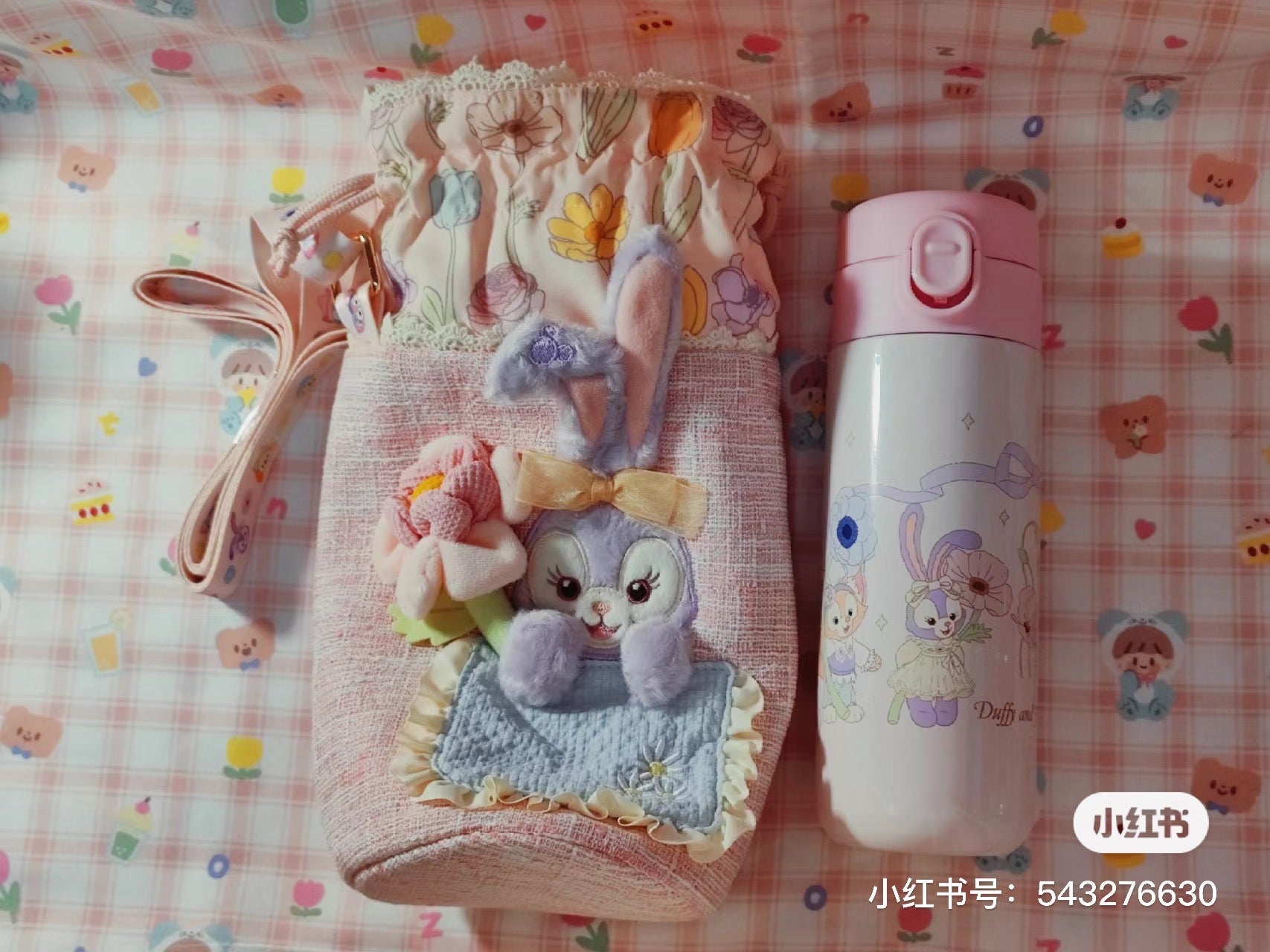 Disney SH|春日达菲和朋友们系列保温杯+可斜背保温套组