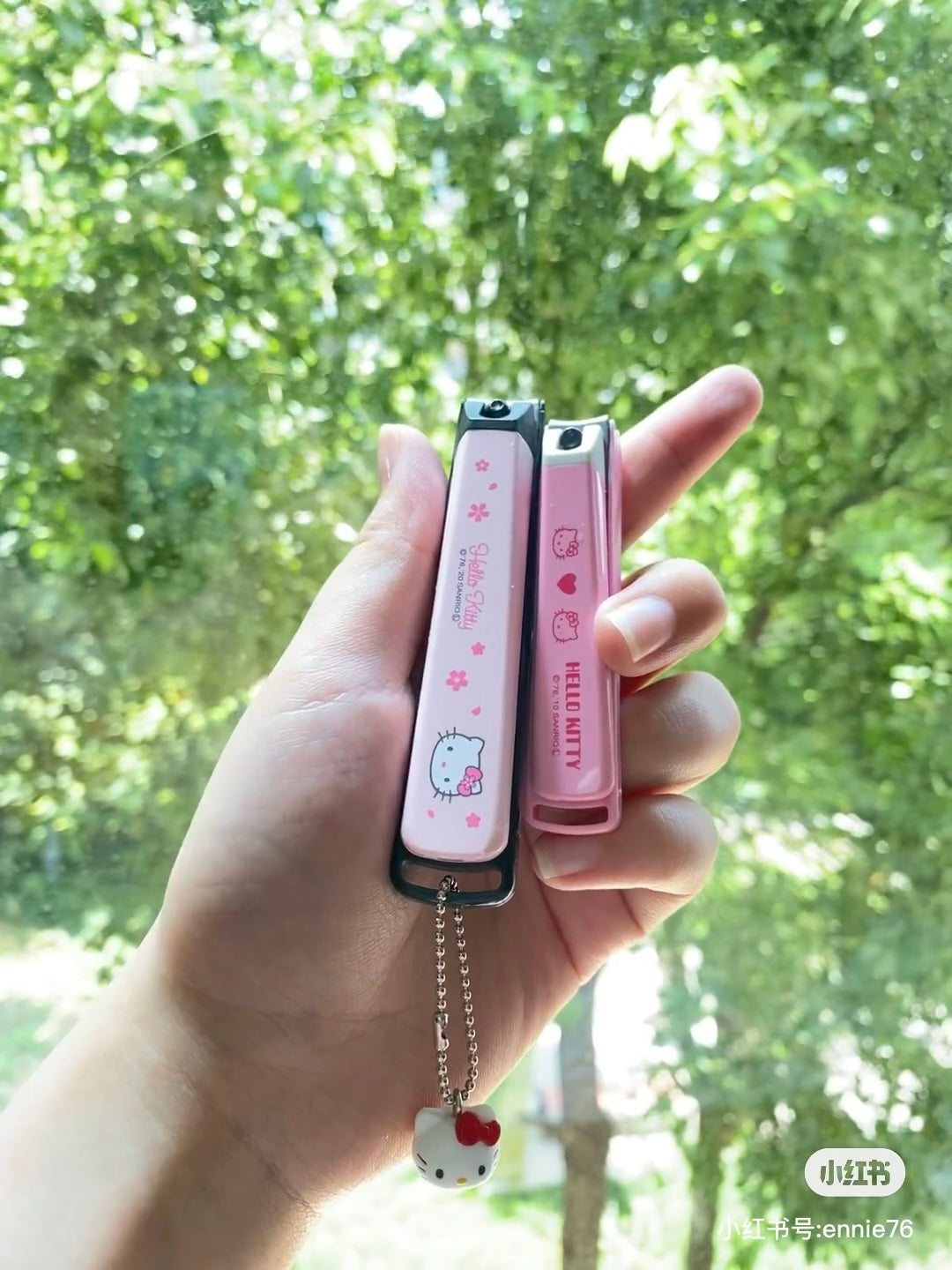 Sanrio|Hello Kitty猫日式和风/猫头吊坠限定指甲剪/指甲钳/指甲刀