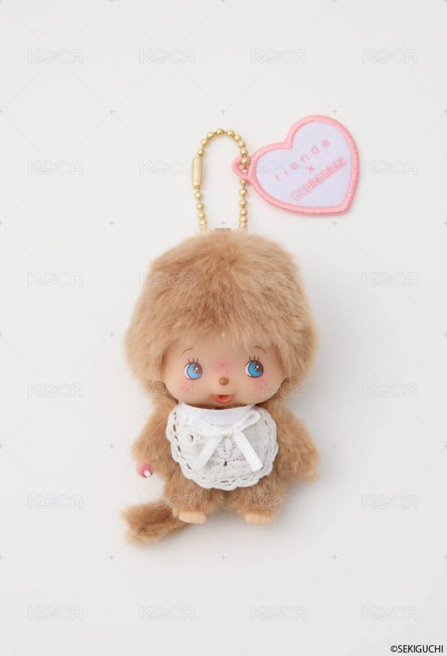 【limit 1】Monchhichi|rienda X Bebichhichi Mascot Holder /Plush Keychain