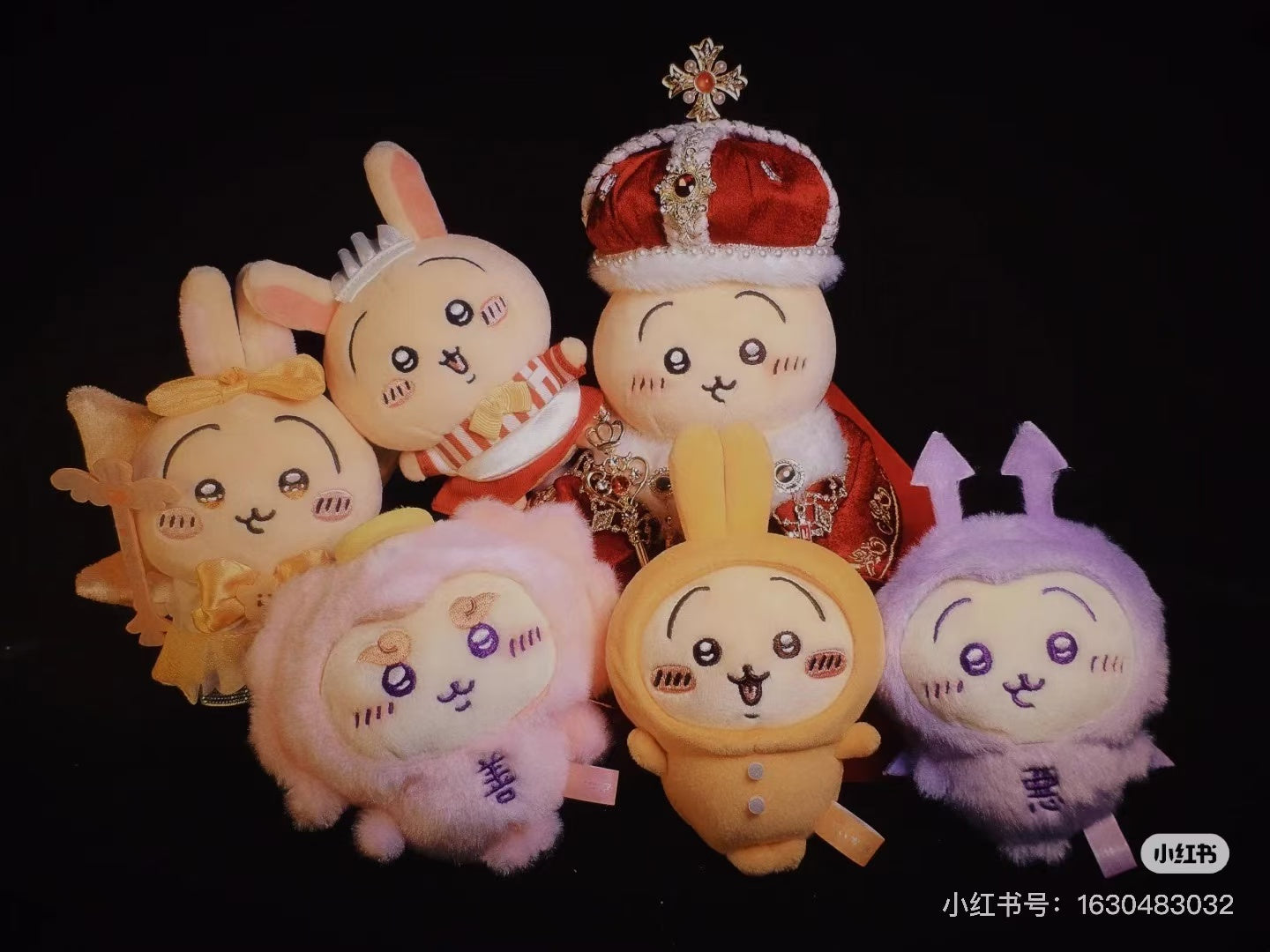 【limit 1】chiikawa|Angel & Devil Baby Mascot Holder /Plush Keychain|H120×W120×D55mm approx.
