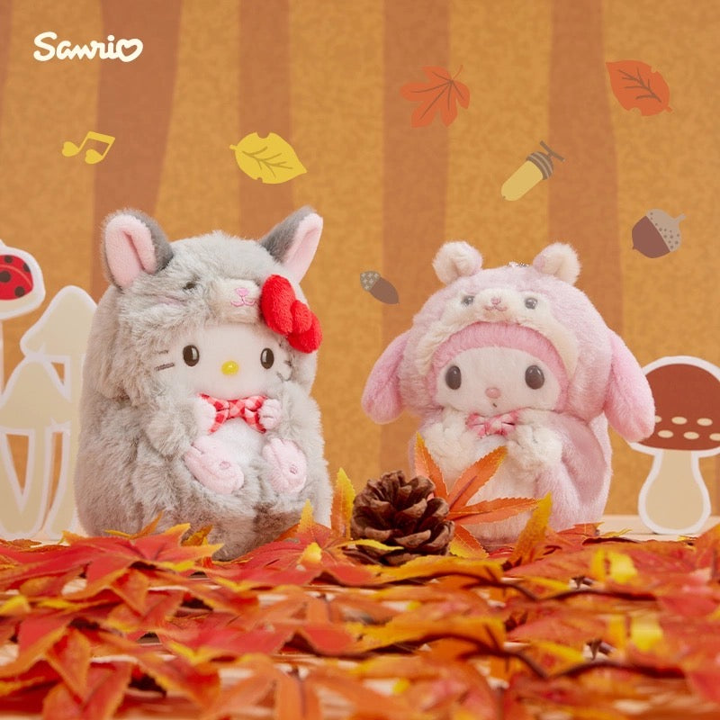 Sanrio|Forest Small Animals Mascot Holder /Plush Keychain|13×13×14cm approx.