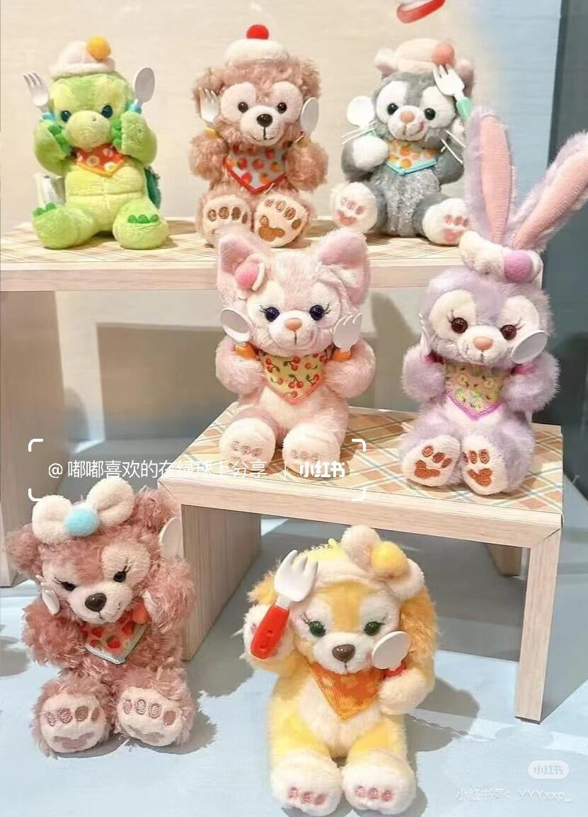 Disney迪士尼|东迪梦幻奇妙厨房系列坐姿毛绒玩偶挂件/包挂/多巴胺配色