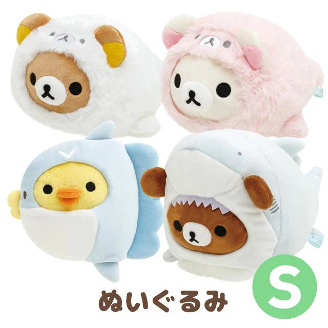 Rilakkuma轻松熊|海洋系列可爱海豹玩偶/公仔| 约90 x 120 x 170mm